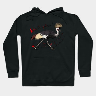 Grey Crowned Crane, Mahem Hoodie